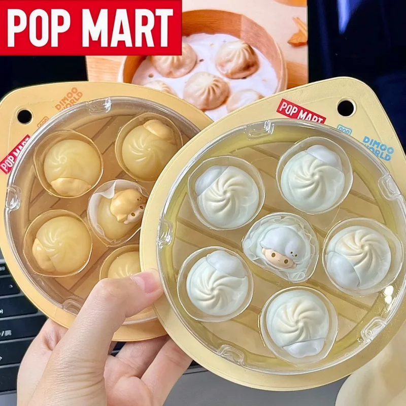 POP MART POPBEAN DIMOO WORLD Серия «Шанхайские паровые пельмени» Лимитированная серия, коллекционная фигурка-сюрприз, настольное украшение, модель, подарок на день рождения (art.: 3920d88bf19bb) - 3920d88bf19bb