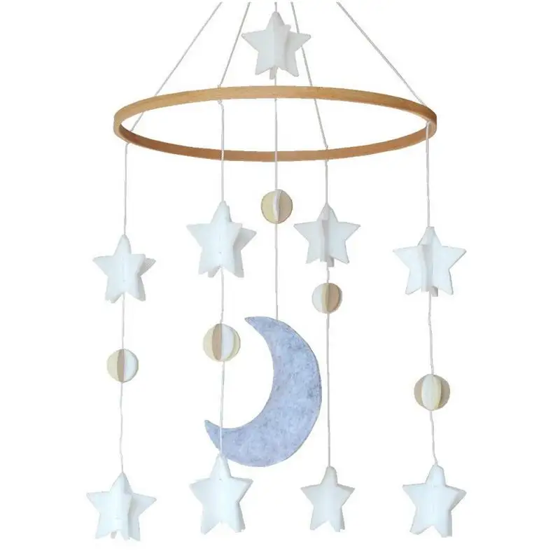 

Crib Mobile With Felt Star Moon Wind Chime Baby Bed Decoration Baby Toys Oyuncak Baby Toy Baby Toys 0-12 Months Juguetes Bebe