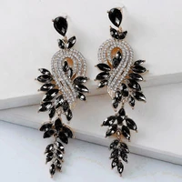 popular stud earrings shiny ladies elegant long drop earrings dangle earrings drop earrings 1 pair