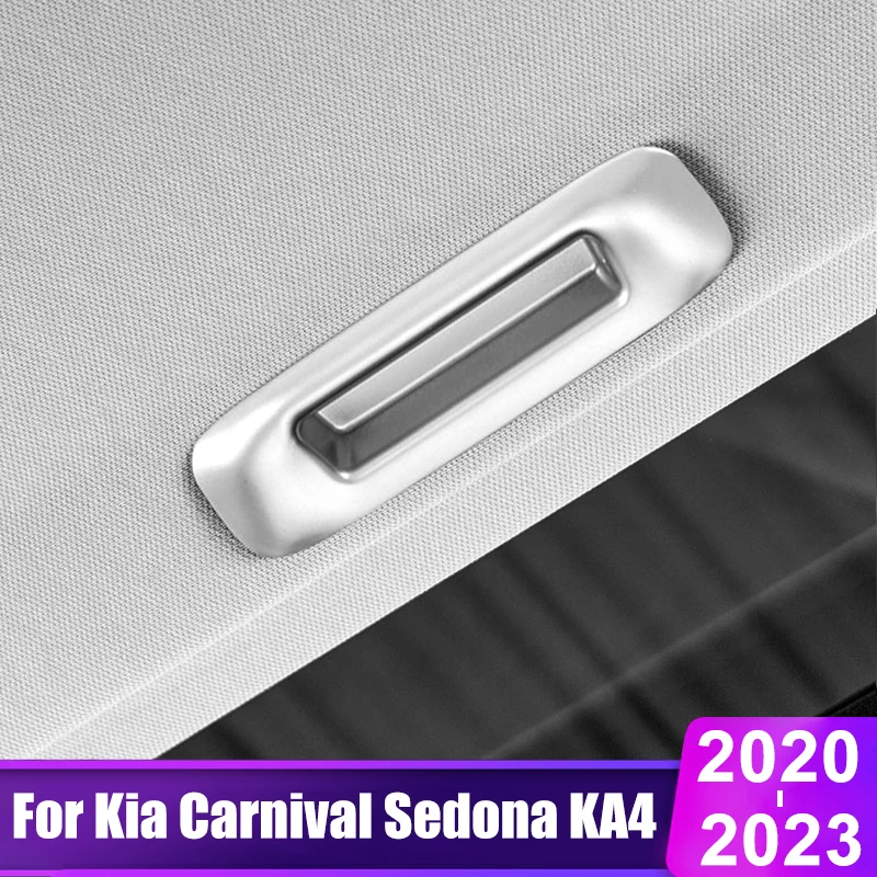 

For Kia Carnival Sedona KA4 2020 2021 2022 2023 ABS Carbon Fiber Sunroof Switch Handle Cover Car Styling Accessories Decoration