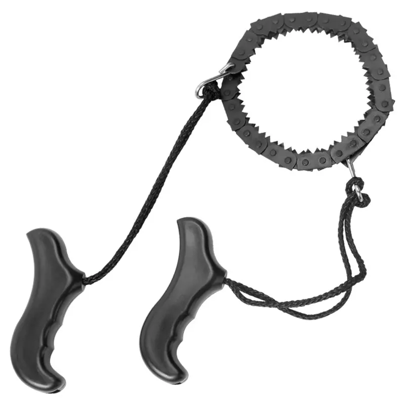 

Portable wire saw chain saw hand-pulled outdoor manganese steel hand-pull saw multi-functional logging chain life-saving tool