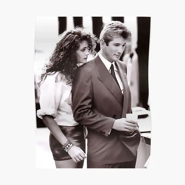 

Romantic Couple Pretty Woman Julia Rober Poster Print Mural Wall Modern Art Home Decor Vintage Painting Decoration No Frame