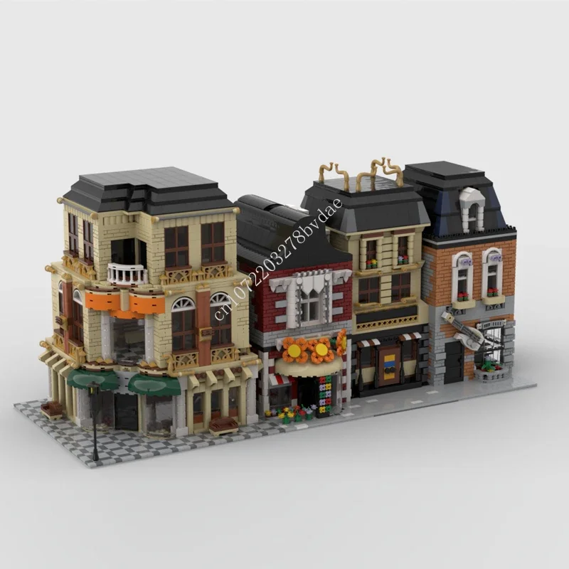 

6824 шт., конструктор MOC модульная уличная модель