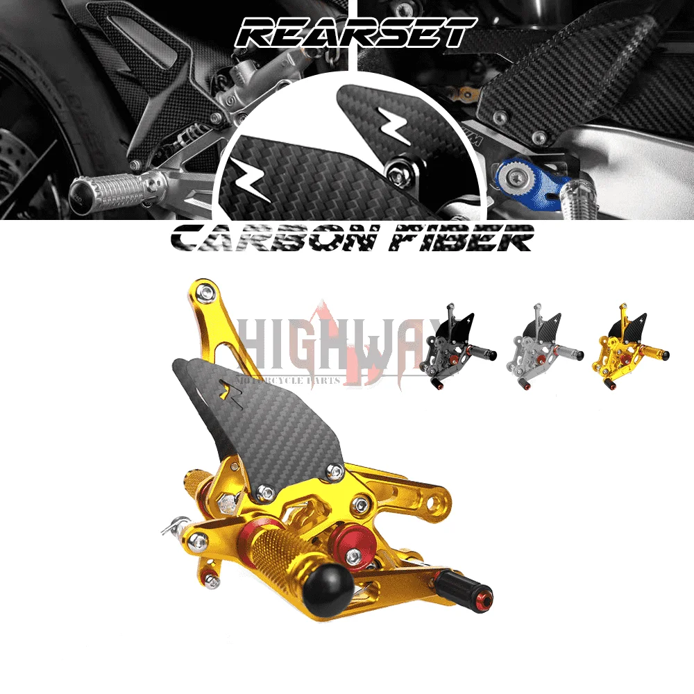 

Motorcycle CNC Aluminum Carbon Rear Set Footrest Rearset Accessories For HONDA F5 CBR600RR 2003-2006 CBR1000RR 2004-2007