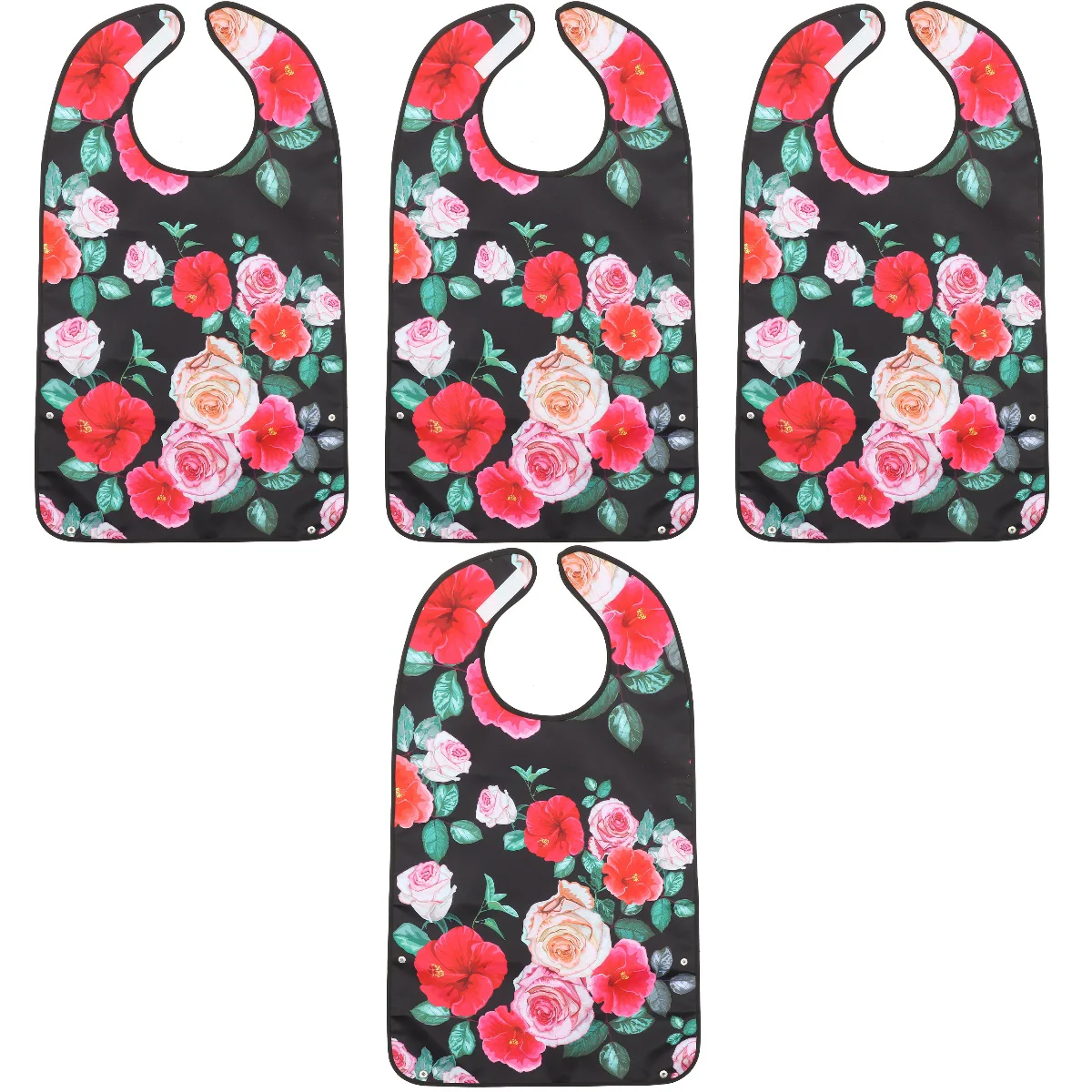 

4x Washable Resistant Daily Use Reusable Bib Delicate Dinner Bib Dinner Bib for Home Dinner The Elderly