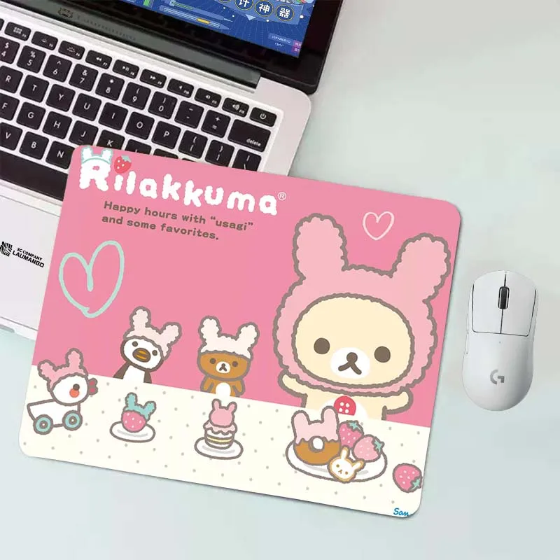 

Игровой коврик для мышки с Аниме Rilakkuma, игровой коврик для мыши в виде шкафа, компьютерные коврики, аксессуары для клавиатуры, коврик для мыш...