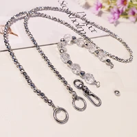 crossbodycan carry crystal beads hanging chain electroplating beads creative japanese and korean pendant mobile phone lanyard