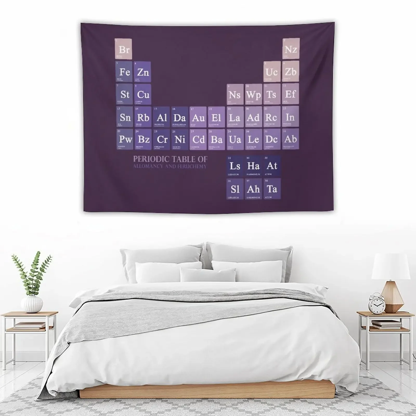 периодическая таблица алломанцев Гобелен Спальня Деко Ковер На стене