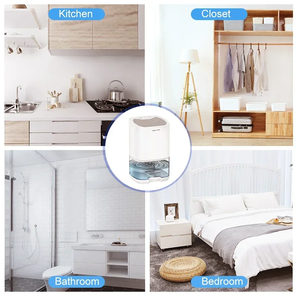 Портативный премиум-осушитель воздуха 2 в 1 1000 мл очиститель для комнаты кухни