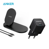 anker wireless charging station powerwave sense 2 in 1 station for iphone 12 airpods charging dock station for iphone 11