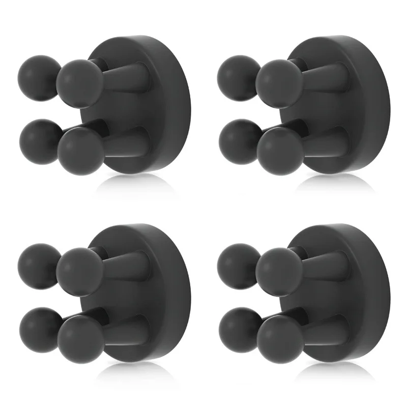 

4/2/1 шт., настенный силиконовый держатель для полотенец