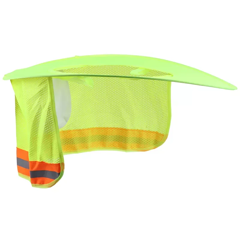 

Sun Shade Safety Hard Hat Neck Shield Helmets Reflective Stripe Useful Mesh Reflective Cap Cover For Construction Workers