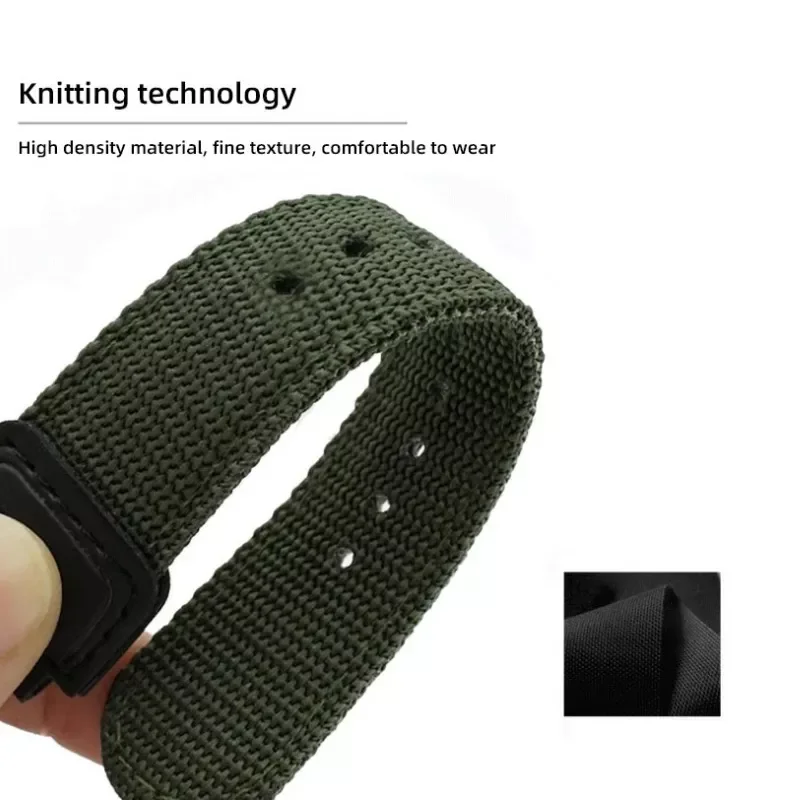 High Quality Durable Nylon Watchbands For Casio AE-1200WH/SGW-300/AQ-S810W/AE1200WH 18mm Anti-fall Watch Band Replacement Strap