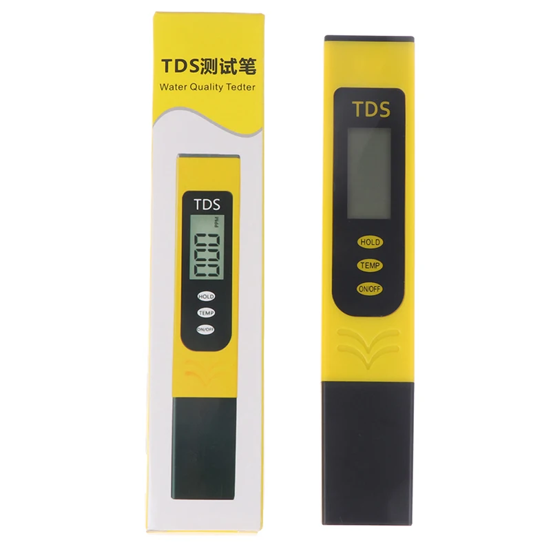 

1Pc Digital TDS Water Quality Test Pen Meter Tester Thermometer Water Purity Filter Hydroponic for Aquarium Pool Water Monitor
