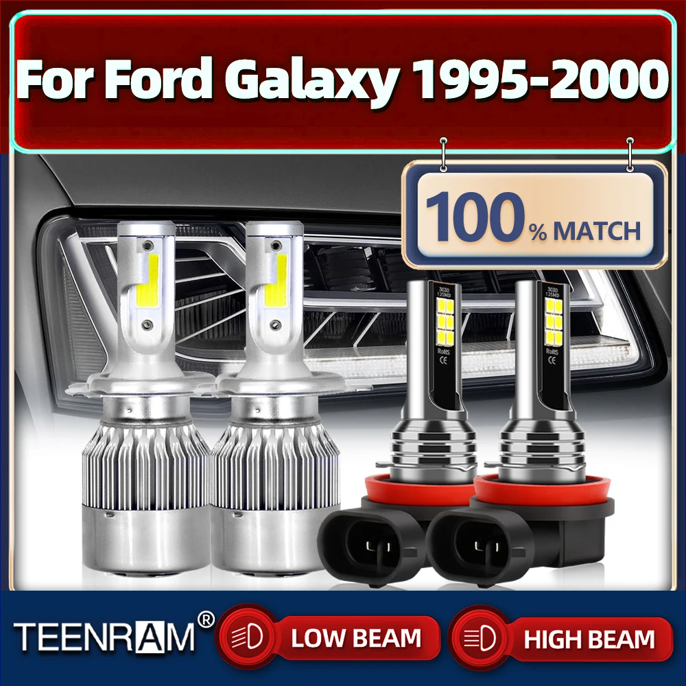 

H4 LED Headlight Bulbs 240W 40000LM Car Led Light 12V 6000K White Auto Lamp For Ford Galaxy 1995 1996 1997 1998 1999 2000