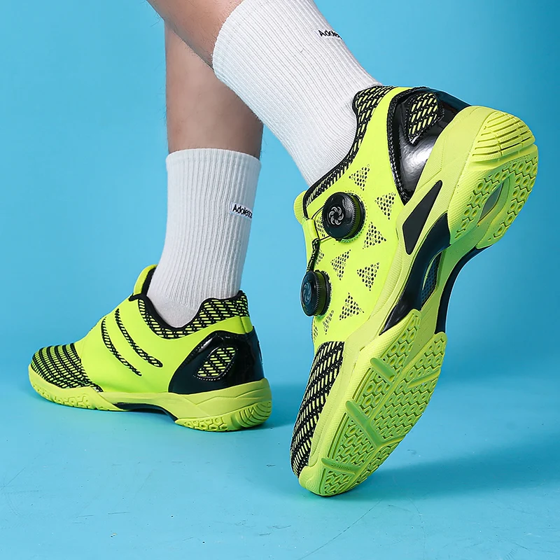 Professional Unisex Table Tennis Shoes Mesh Breathable Table Tennis Competition Shoes Non-slip Table Tennis Training Shoes Men