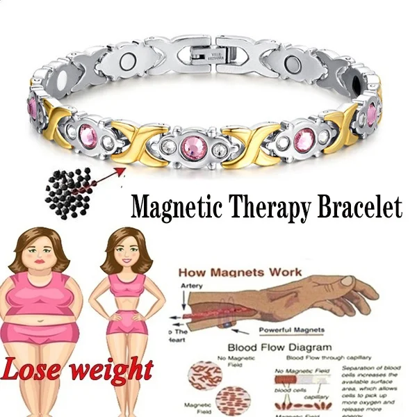 

Weight Loss Anti-Fatigue Health Care Magnetic Bracelet Therapy Energy Bracelets for Men Women Arthritis Pain Relief Jewelry Gift