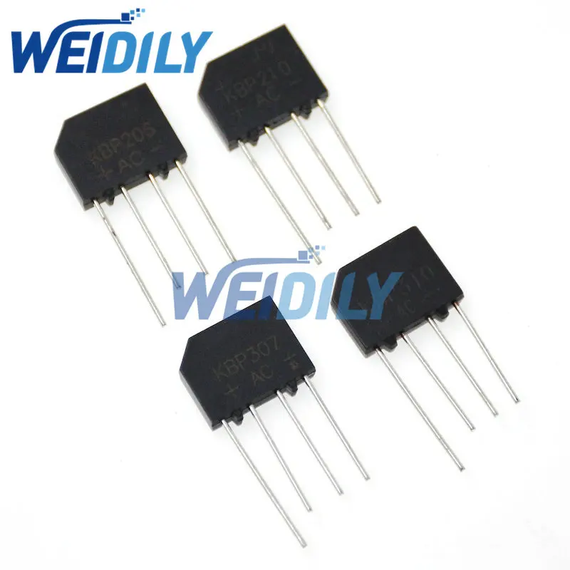 10 шт. KBP206 KBP210 KBP307 KBP310 KBP406 KBP410 выпрямительные мостовые выпрямители DIP-4 2A 3A 4A 600V 700V 1000V Новинка