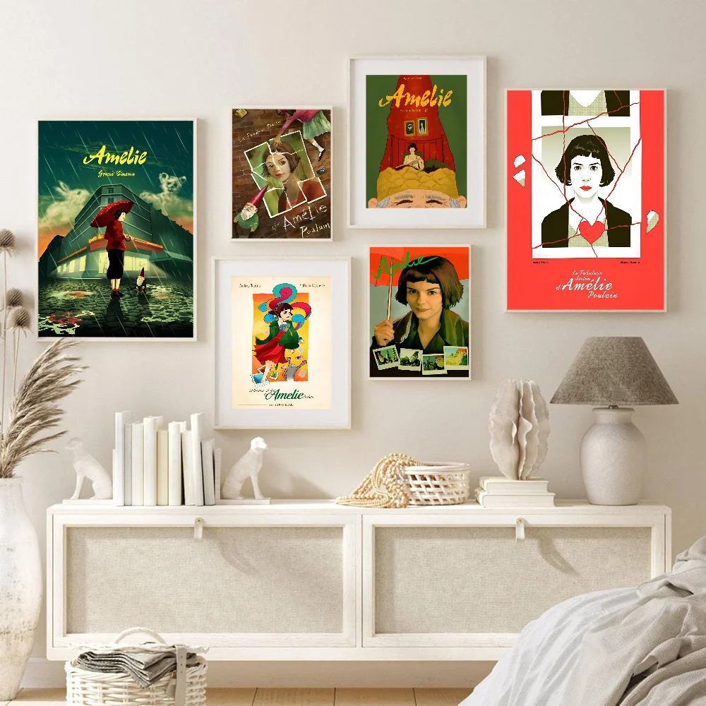 Амели Классический Фильм Ретро Наклейки HD Качество Клей Настенное Искусство Для