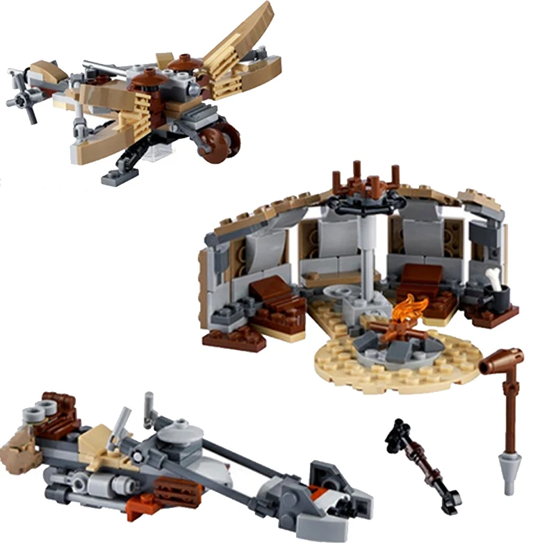 Конструктор Звездные войны проблема на татуиоине летающий мотоцикл мандалориан