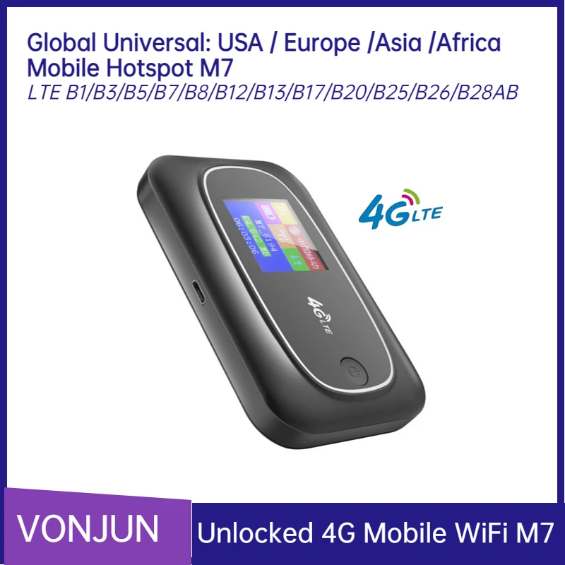 

Глобальная Универсальная Точка доступа 4G M7 LTE Cat4 Sim-карта беспроводной маршрутизатор Портативный Wi-Fi