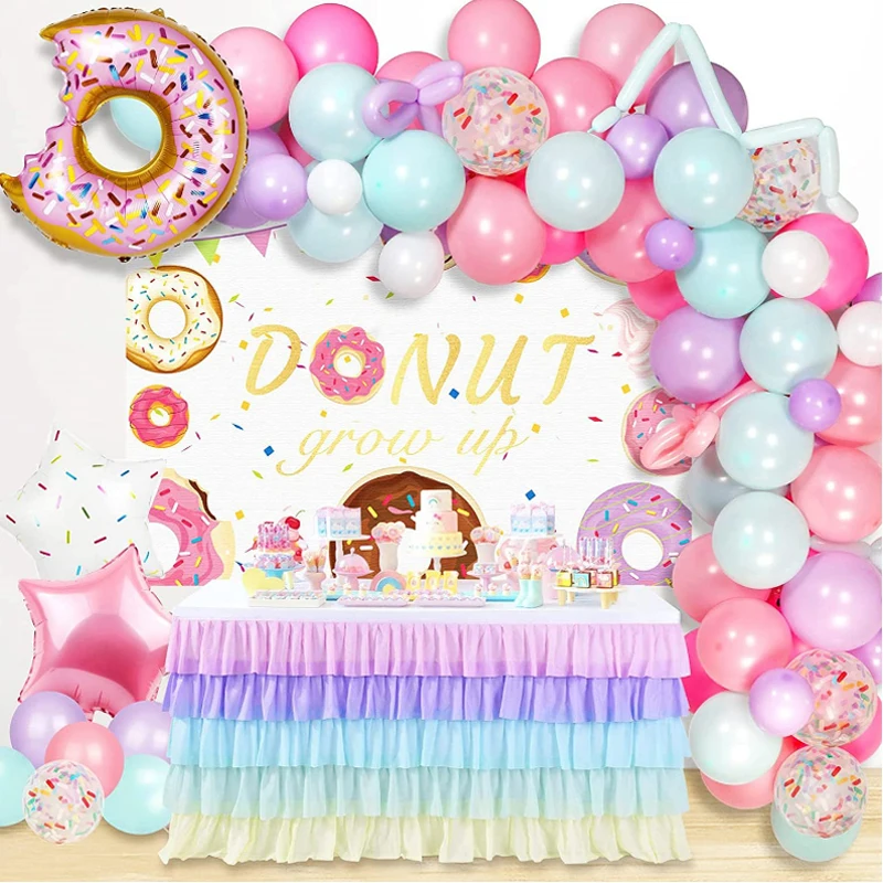 

73 шт., воздушные шары в виде розового пончика