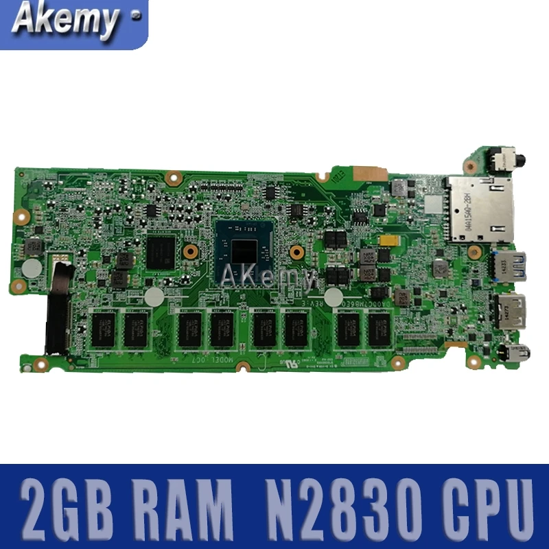 

C200MA MAIN_BD._2G/N2830 Motherboard For Asus C200MA Laptop Notebook With N2830 CPU 2GB RAM Mainboard REV E DA00C7MB6E0