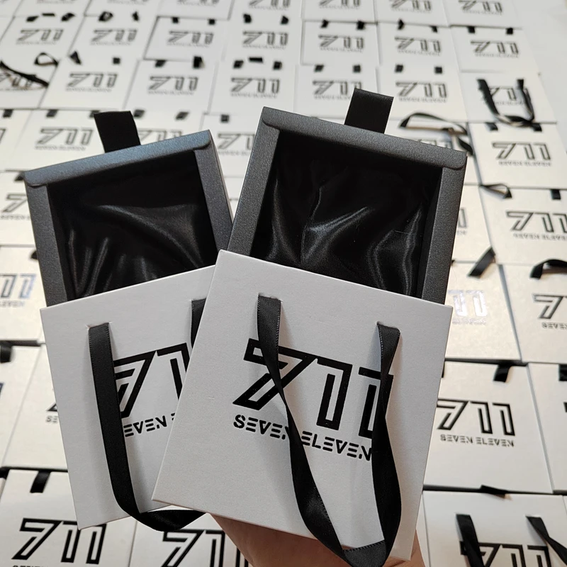 500 шт./лот оптовая продажа по низкой цене с милым логотипом на заказ шкатулка для