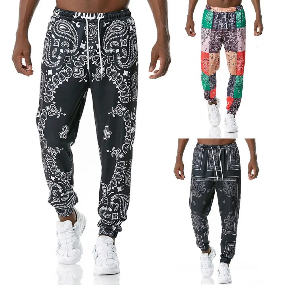 

Vintage Pants Ankle Tied Soft Bottoms Paisley Print Drawstring Pants