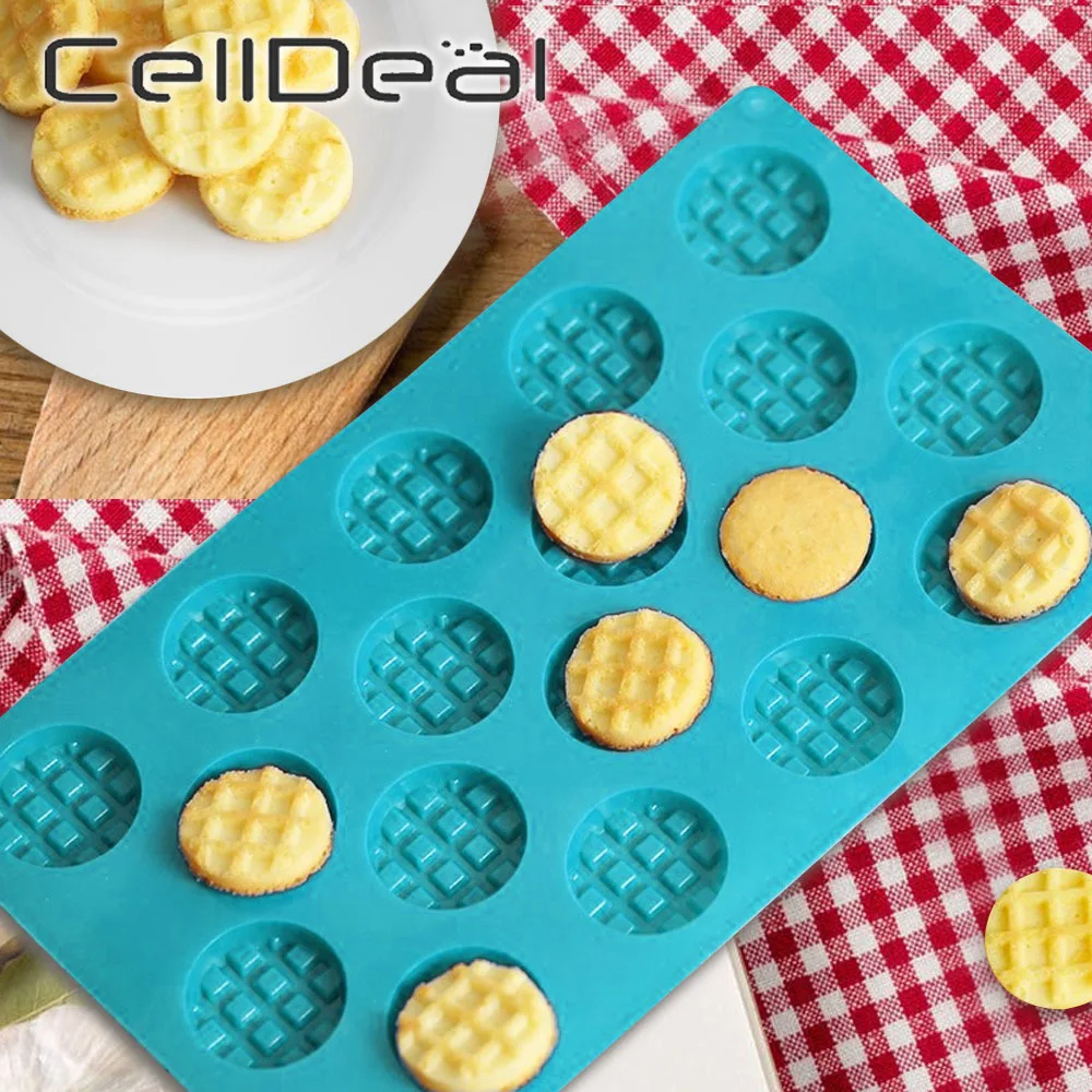 

18 Cavities Cake Mould Pastry Decorating Waffle Baking Tray Muffin Silicone Mold Dessert Jelly Pudding Soap Kitchen Cooking Tool