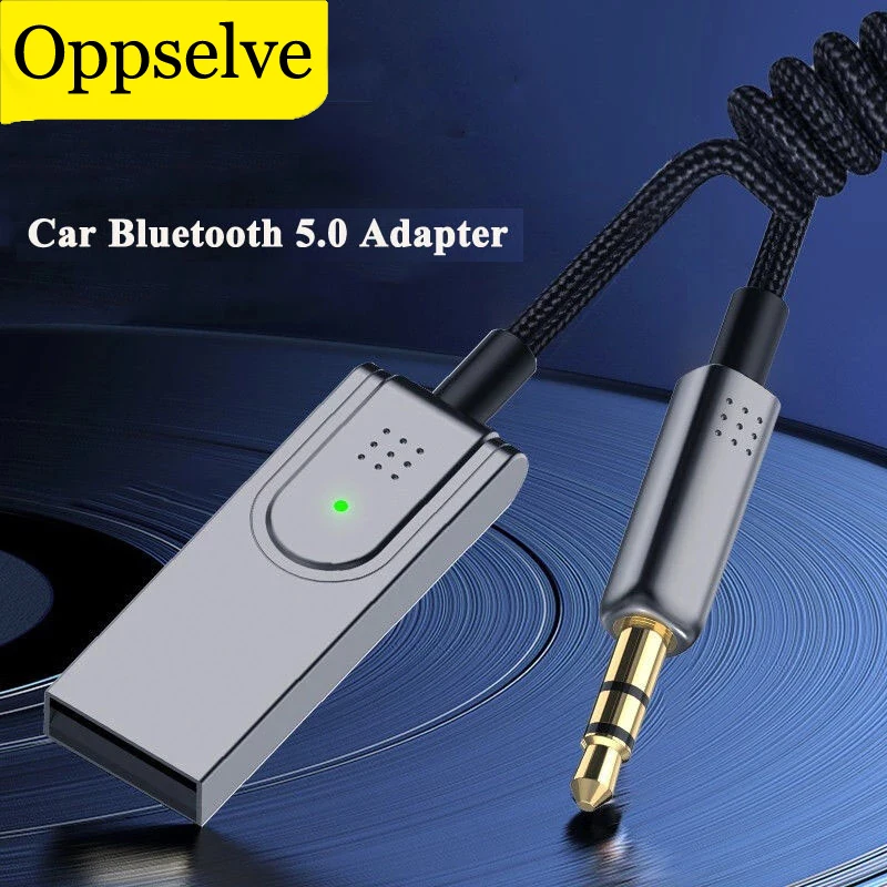 Bluetooth 5 0 Aux адаптер беспроводной Автомобильный приемник-ключ USB к 3 5-мм аудиокабелю