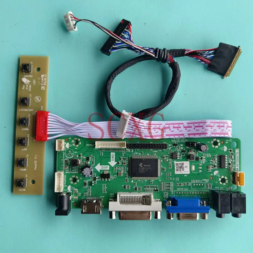 

DIY Kit Fit N140FGE-LA2 Screen LCD Controller Board 1600*900 HDMI-Compatible DVI VGA 60Hz 14" LVDS 40 Pin Notebook Panel