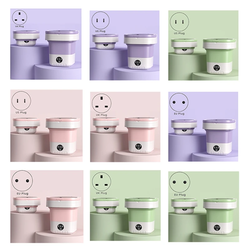 Мини-складная стиральная машина емкостью 12 л автоматическая домашняя