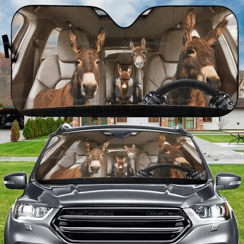 Солнцезащитный козырек для автомобиля Donkey забавный подарок солнцезащитный на