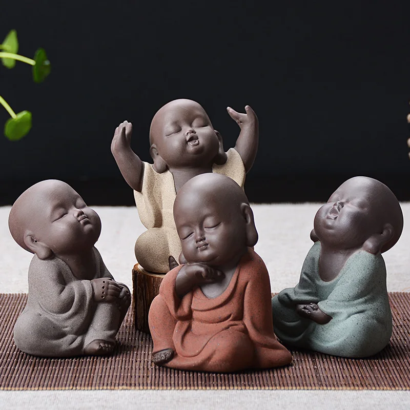 

Tea Ceremony Set Tea Pet Tea Ceremony Monk Animal Top Premium Tea Pet Small Figures Clay Gift Juego De Te Tea Accessories