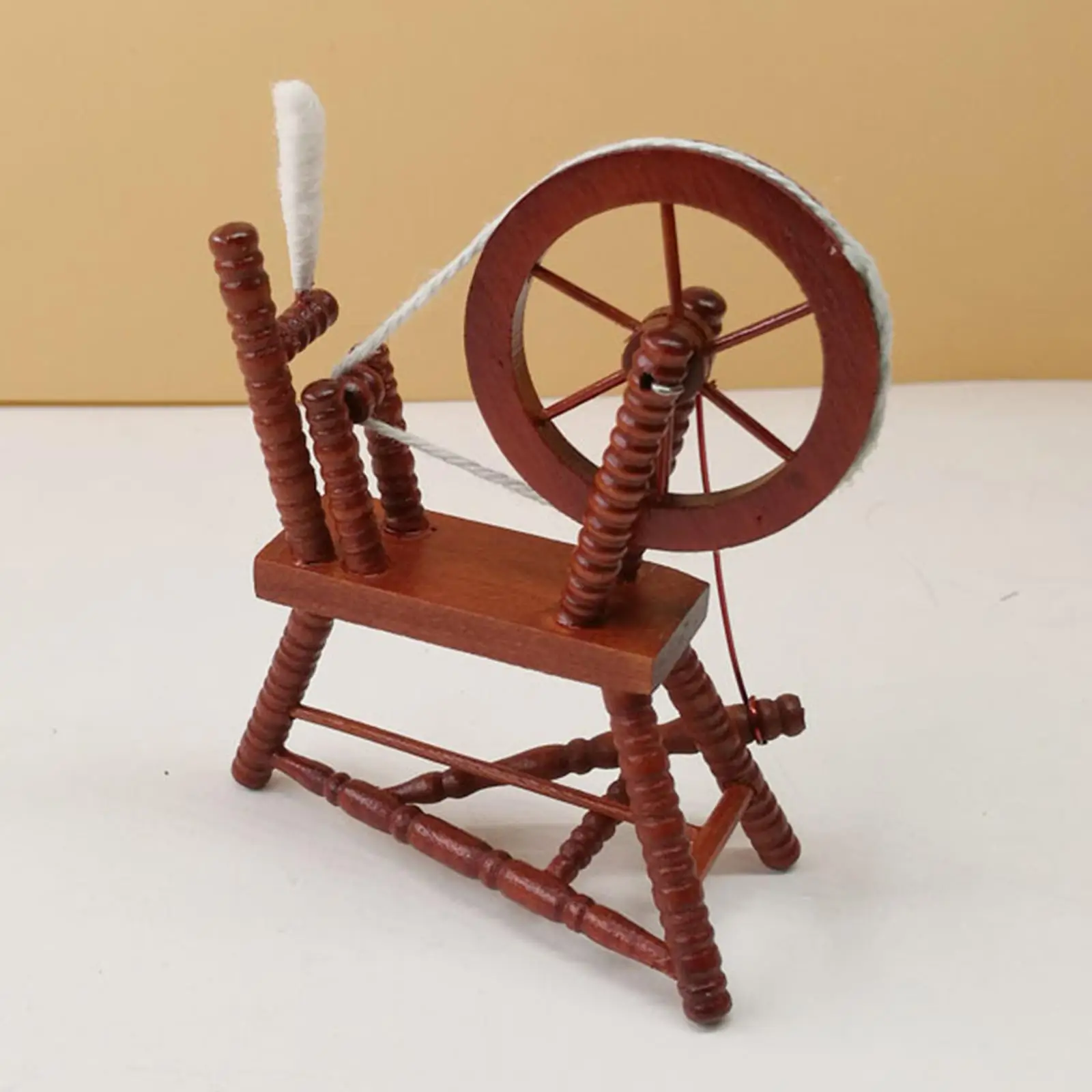 

1:12 1/12 Miniature Wheel, Wooden, Handcrafted, Pretend Play, Ornament,