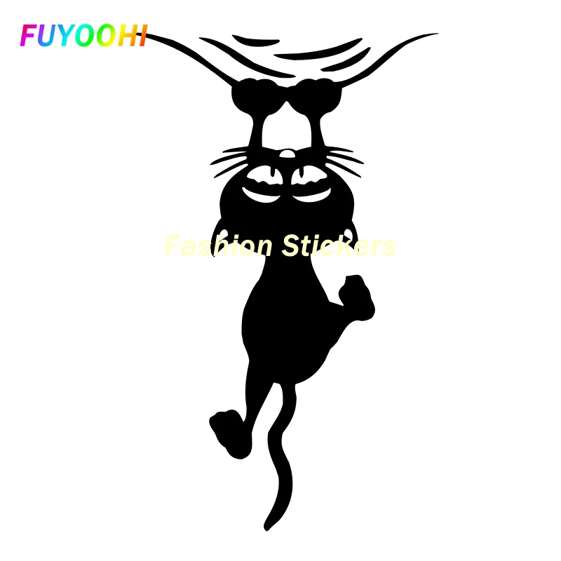 

FUYOOHI Exterior/Protection Fashion Stickers Funny CAT Car Decal Funny Personality Stickers Animal PVC Car Stickers Graphic