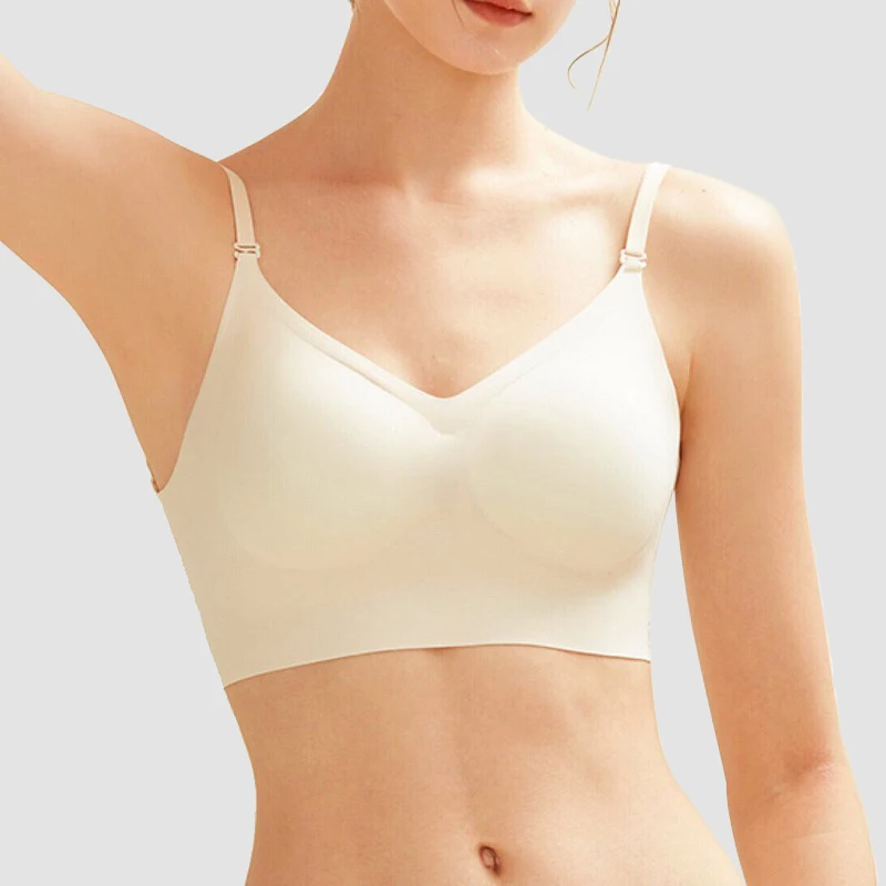 BANNIROU Бесшовные женские бюстгальтеры Топы без косточек мягкое тонкое дамское