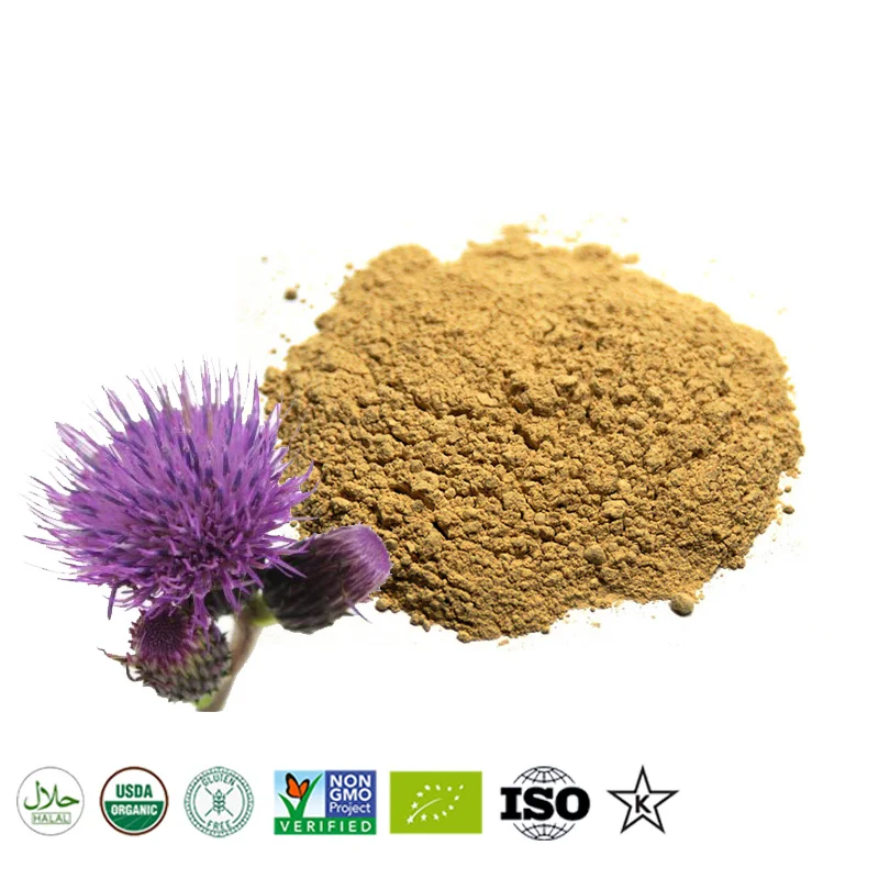 

High-quality Organic Pure 100% milk thistle extract powder 20:1, Silymarin Price Silymarin High-quality Organic Pure 100% milk