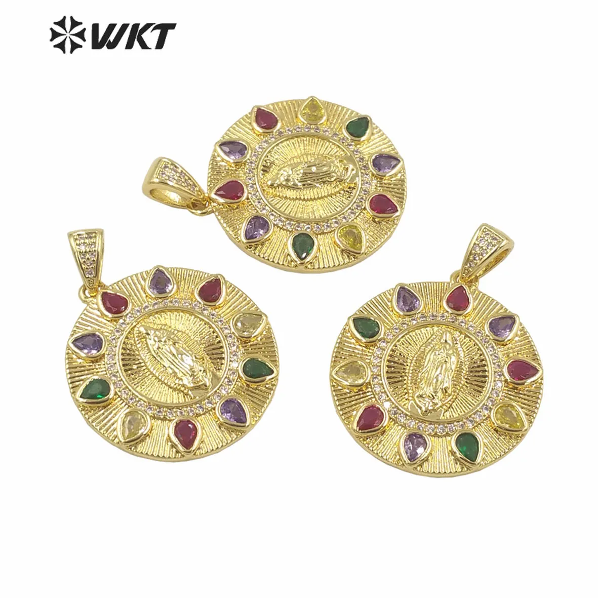 WT-MP282 WKT 2023 модный стиль полный циркон красочный кулон ювелирные изделия