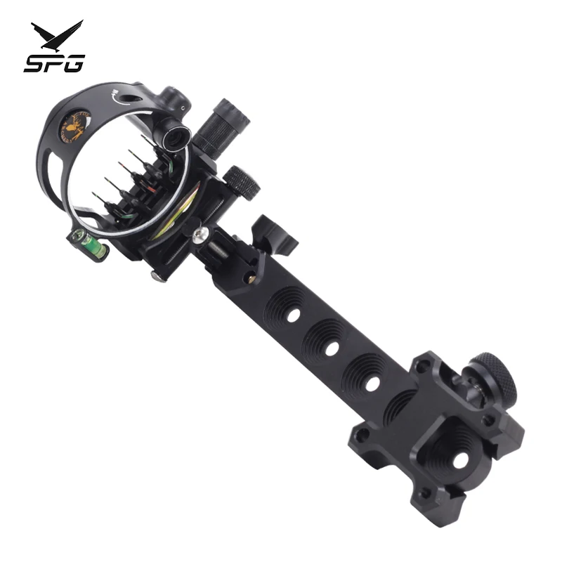 DB9250 Compound Bow Sight 5 Core 0.019 CNC Aviation Aluminum for Outdoor Hunting Shooting Archery Sports Accessories