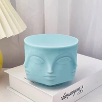 6 face buddha head candle mould handmade aromatherapy diy decoration candle making supplies epoxy resin molds