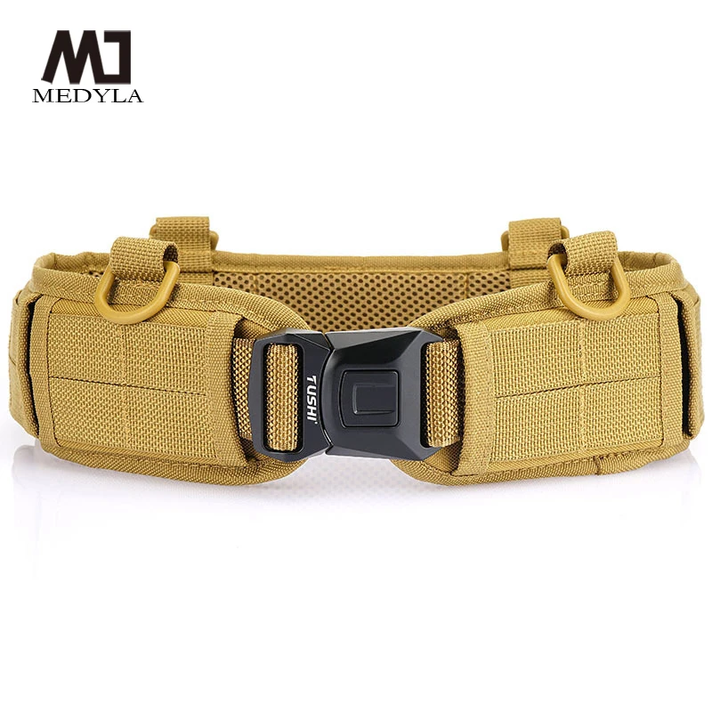 Outdoor Tactical Belt For Men And Women Multi-functional Quick-drying Buckle Girdle Training Nylon Canvas CS Suit Girdle Belt
