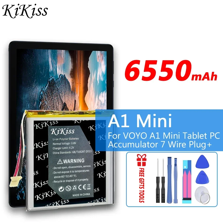 Аккумулятор KiKiss для Voyo VBook V3/V3 Pro V3Pro V1 buke/i8 Max i8Max 2-проводной i5 i7 Plus i7Plus/A1 Mini A1Mini