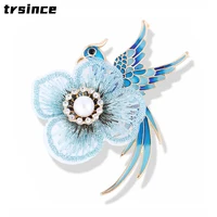 rhinestone phoenix brooches enamel bird lace flower brooches women 2 coloranimal casual office party brooch pins gifts