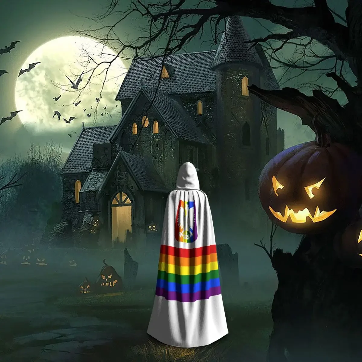 Накидка унисекс с капюшоном и флагом Польши