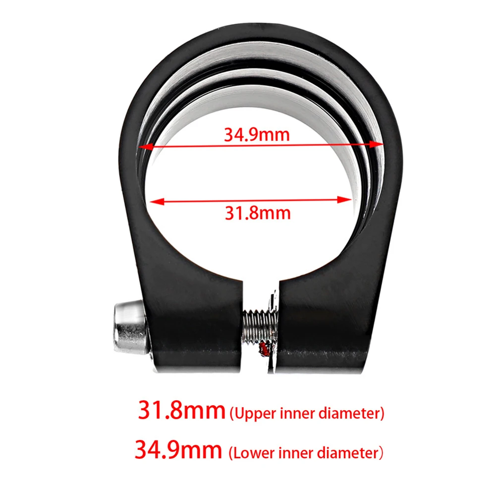 1 шт. зажим для подседельного штыря велосипеда двойной болт из алюминиевого