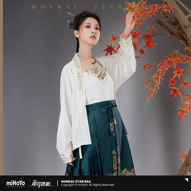 Фото Оригинальный костюм MiHoYo Dan Heng Honkai: Star Rail, короткая рубашка, рубашка в стиле аниме, одежда №3
