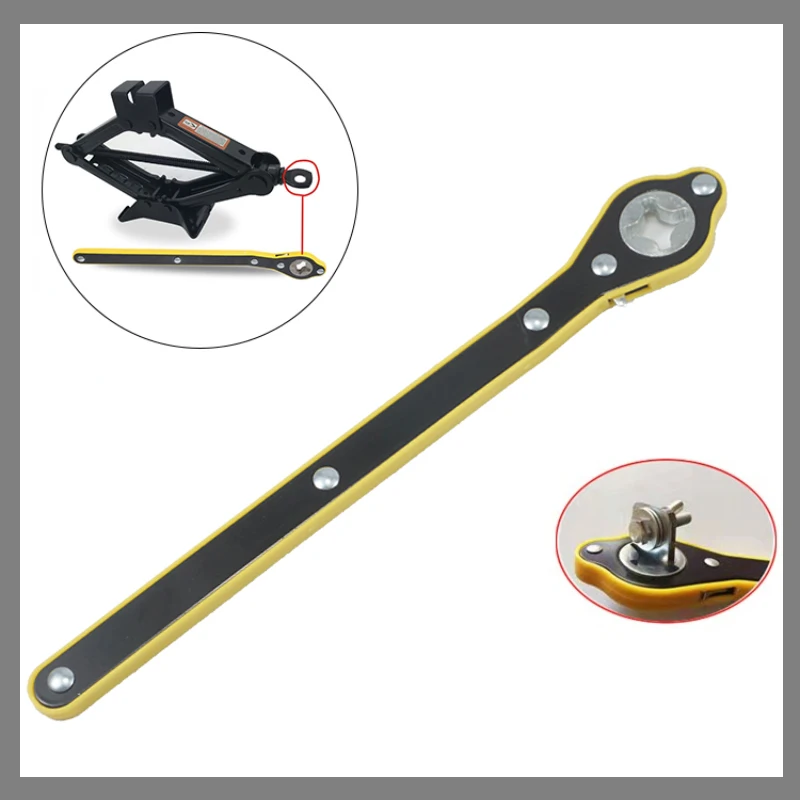 

Car Labor-saving Wrench Scissor Jack Lifting Effortless Joystick Tool 360 Degree Rotation Handle Tools Tire Wrench Cross Hexagon