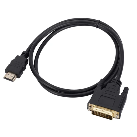 Двунаправленный адаптер-кабель 4K HD HDMI-совместимый с DVI штекер HDMI 24 + 1 к DVI штекер для ТВ Xbox PS4 монитора ноутбука